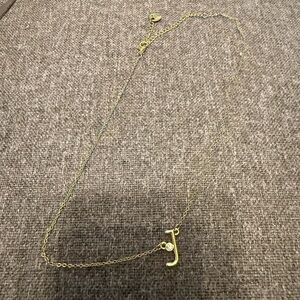 Elegant Gold Initial Necklace with Charm